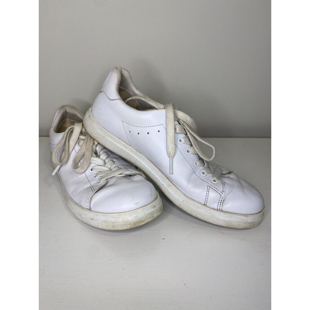 Tory Burch Howell Court Sneakers Womens 8 White Gold